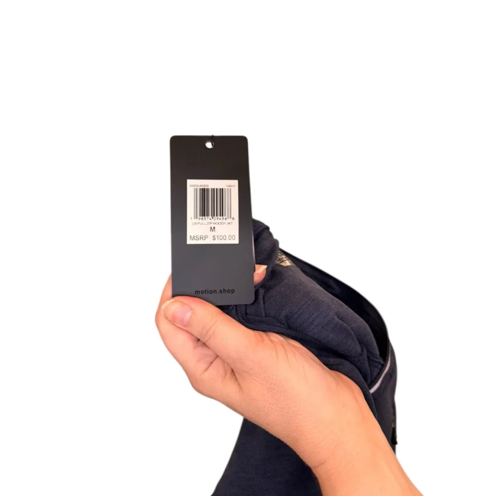 Men's Motion Performance Jacket M Navy Full Zip Hoodie